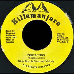 Ninjaman / Courtney Melody Protection USED VINYL 7INCH 45 RPM