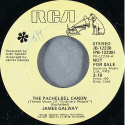 James Galway The Pachelbel Canon USED VINYL 7INCH 45 RPM PROMO STYRENE STEREO