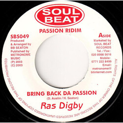 Ras Digby / The Conscious Minds Bring Back Da Passion / Passion Riddim USED VINYL 7INCH SINGLE REPRESS