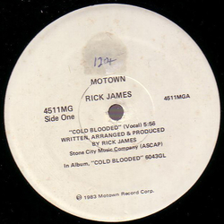 Rick James Cold Blooded Vinyl 12" USED
