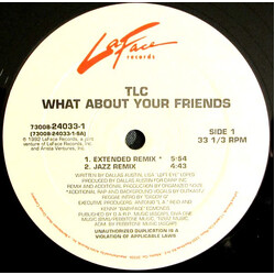 TLC What About Your Friends USED VINYL 12INCH 33 S RPM