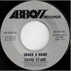 David Starr (3) Shake A Hand USED VINYL 7INCH 45 RPM SINGLE STYRENE