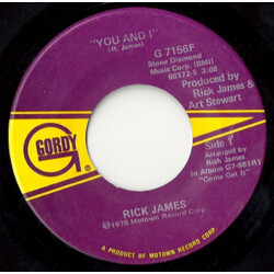 Rick James You And I / Hollywood USED VINYL 7INCH 45 RPM