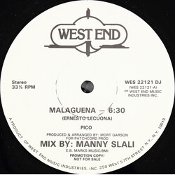 Pico (2) Malaguena USED VINYL 12INCH 33 S RPM SINGLE PROMO