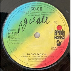 Co Co Bad Old Days USED VINYL 7INCH SINGLE 45 RPM