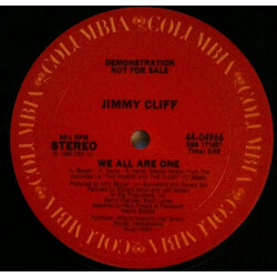 Jimmy Cliff We All Are One VINYL 12" USED