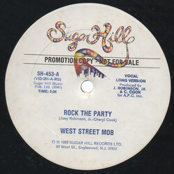 West Street Mob Rock The Party USED VINYL 12INCH 33 S RPM PROMO