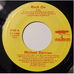 Michael Damian / Blue Future Rock On / Where Is She? USED VINYL 7INCH SINGLE