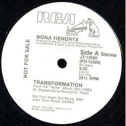 Nona Hendryx Transformation USED VINYL 12INCH 33 S RPM PROMO STEREO MONO