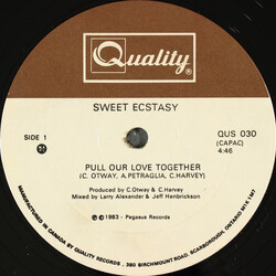 Sweet Ecstasy Pull Our Love Together VINYL 12" USED