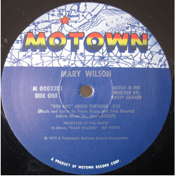 Mary Wilson Red Hot USED VINYL 12INCH 33 S RPM SINGLE