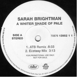 Sarah Brightman A Whiter Shade Of Pale Vinyl 12" USED