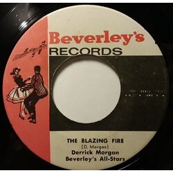 Derrick Morgan / Beverley's All Stars Blazing Fire / Edmarine USED VINYL 7INCH 45 RPM REPRESS