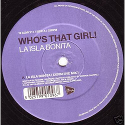 Who's That Girl! La Isla Bonita USED VINYL 12INCH 33 S RPM