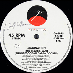 Imagination This Means War (Shoobedoodah Dabba Doobee) Vinyl 12" USED