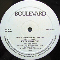 Kate Farrow Pride And Lovers Vinyl 12" USED
