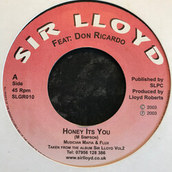 Sir Lloyd / Don Ricardo Honey It's You USED VINYL 7INCH SINGLE