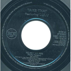 Take That Relight My Fire USED VINYL 7INCH JUKEBOX PROMO