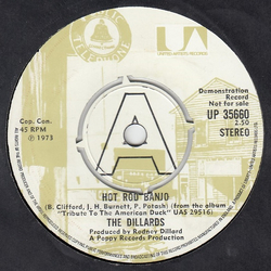 The Dillards Hot Rod Banjo / Love Has Gone Away Vinyl 7" USED