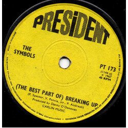 The Symbols (The Best Part Of) Breaking Up USED VINYL 7INCH 45 RPM SINGLE