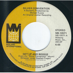 Silver Convention Get Up And Boogie USED VINYL 7INCH 45 RPM SINGLE
