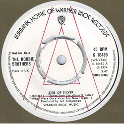 The Doobie Brothers Eyes Of Silver Vinyl 7" USED