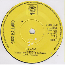 Russ Ballard Fly Away USED VINYL 7INCH 45 RPM SINGLE