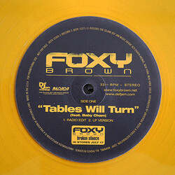 Foxy Brown / Baby Cham Tables Will Turn USED VINYL 12INCH 33 S RPM PROMO STEREO