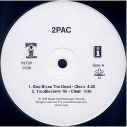 2Pac God Bless The Dead / Troublesome '96 USED VINYL 12INCH SINGLE PROMO 33 S RPM