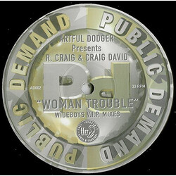 Artful Dodger / Robbie Craig / Craig David Woman Trouble (Wideboys V.I.P. Mixes) USED VINYL 12INCH 45 RPM LIMITED EDITION PROMO