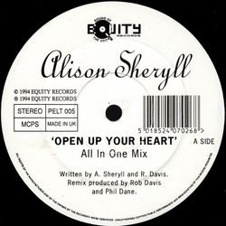 Alison Sheryll Open Up Your Heart Vinyl 12" USED