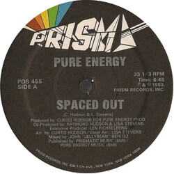 Pure Energy Spaced Out USED VINYL 12INCH 33 S RPM