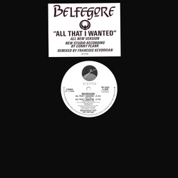 Belfegore All That I Wanted USED VINYL 12INCH 33 S RPM PROMO