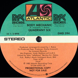 Quadrant Six Body Mechanic VINYL 12" USED