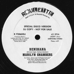 Marilyn Chambers Benihana VINYL 12" USED