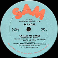 Scandal (2) Just Let Me Dance VINYL 12" USED
