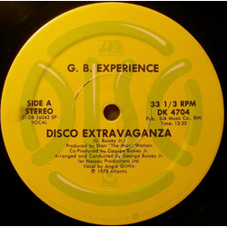 George Bussey Experience Disco Extravaganza USED VINYL 12INCH 33 S RPM