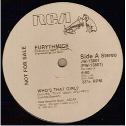 Eurythmics Who's That Girl? VINYL 12" USED
