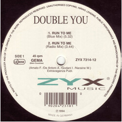 Double You Run To Me Vinyl 12" USED