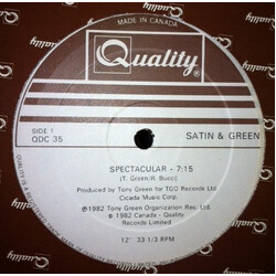 Satin & Green Spectacular Vinyl 12" USED
