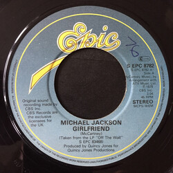 Michael Jackson / The Jacksons Girlfriend / Bless His Soul USED VINYL 7INCH 45 RPM