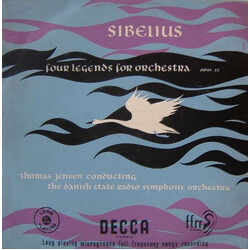 Jean Sibelius / Thomas Jensen / Statsradiofoniens Symfoniorkester Four Legends For Orchestra Vinyl LP USED