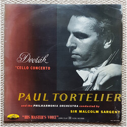 Antonín Dvořák / Paul Tortelier / Philharmonia Orchestra / Sir Malcolm Sargent Dvořák Cello Concerto Vinyl LP USED