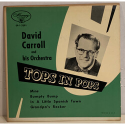 David Carroll & His Orchestra Tops In Pops USED VINYL 7INCH 45 RPM EP