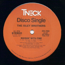 The Isley Brothers Rockin' With Fire / I Wanna Be With You (Parts 1 & 2) (Disco Version) USED VINYL 12INCH 33 S RPM