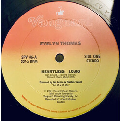 Evelyn Thomas Heartless USED VINYL 12INCH 33 S RPM