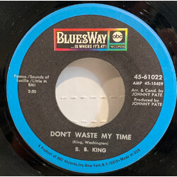 B.B. King Don't Waste My Time USED VINYL 7INCH 45 RPM
