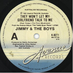 Jimmy And The Boys They Won't Let My Girlfriend Talk To Me USED VINYL 7INCH SINGLE
