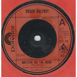 Roger Daltrey Written On The Wind USED VINYL 7INCH SINGLE 45 RPM