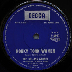 The Rolling Stones Honky Tonk Women / You Can't Always Get What You Want USED VINYL 7INCH 45 RPM MONO